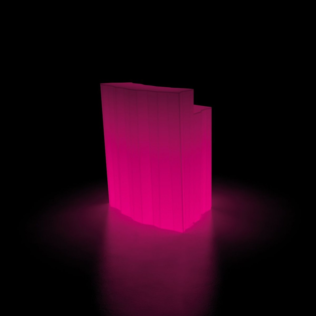 Element colt iluminat din polietilena Frozen Corner Light - Nuovo Design